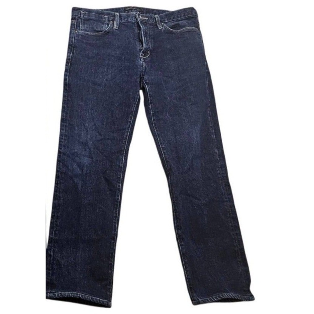 John Varvatos USA Bowery Slim Straight‎ Jeans 34 Dark Indigo Blue J306Q3B